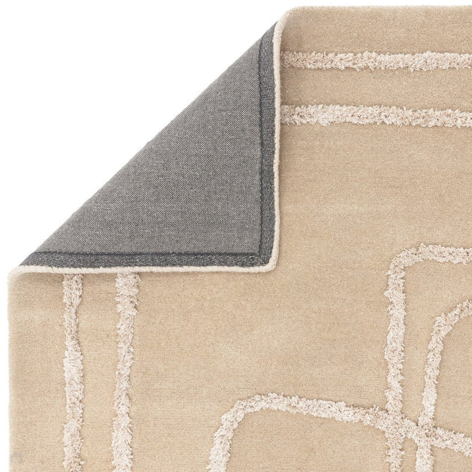 Matrix MAX95 Infinity Modern Abstract Hand-Woven High-Density Soft Textured Shimmer Wool & Viscose Blend Soft Sand/Ivory/Muted Beige Rug-Asiatic Carpets-Rug Love - The Most Loved Rug Store