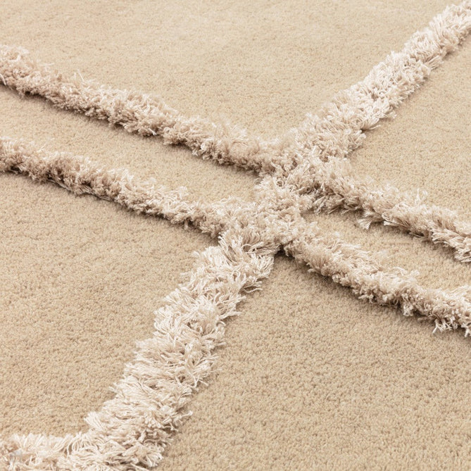 Matrix MAX95 Infinity Modern Abstract Hand-Woven High-Density Soft Textured Shimmer Wool & Viscose Blend Soft Sand/Ivory/Muted Beige Rug-Asiatic Carpets-Rug Love - The Most Loved Rug Store