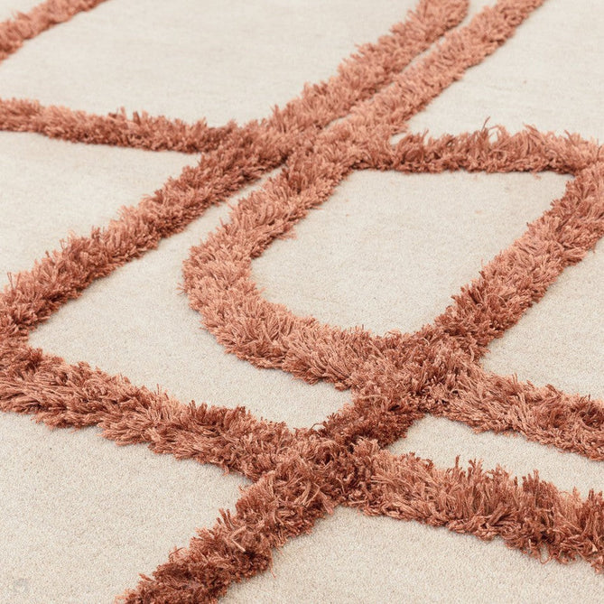 Matrix MAX96 Infinity Modern Abstract Hand-Woven High-Density Soft Textured Shimmer Wool & Viscose Blend Copper Soft Ivory/Warm Copper Rug-Asiatic Carpets-Rug Love - The Most Loved Rug Store