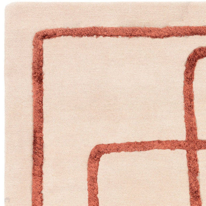 Matrix MAX96 Infinity Modern Geometric Hand-Woven High-Density Soft Textured Wool&Viscose Mix Copper Brown Rug-Asiatic Carpets-Rug Love - The Most Loved Rug Store