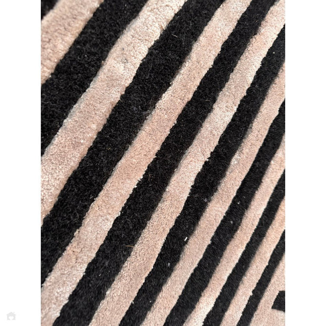 Matrix MAX98 Solsitice Modern Geometric Hand-Woven High-Density Soft Textured Shimmer Wool & Viscose Blend Deep Charcoal Grey/Gunmetal Grey/Soft Graphite Rug-Asiatic Carpets-Rug Love - The Most Loved Rug Store