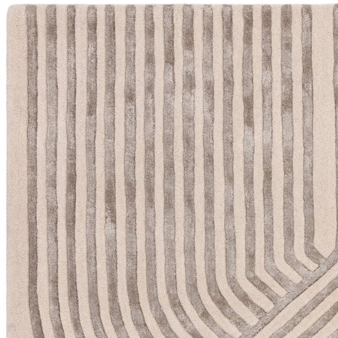 Matrix MAX99 Solsitice Modern Geometric Hand-Woven High-Density Soft Textured Shimmer Wool & Viscose Blend Soft Ivory/Warm Beige/Muted Taupe/Stone Grey Rug-Asiatic Carpets-Rug Love - The Most Loved Rug Store