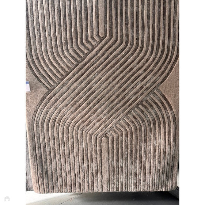 Matrix MAX99 Solsitice Modern Geometric Hand-Woven High-Density Soft Textured Shimmer Wool & Viscose Blend Soft Ivory/Warm Beige/Muted Taupe/Stone Grey Rug-Asiatic Carpets-Rug Love - The Most Loved Rug Store