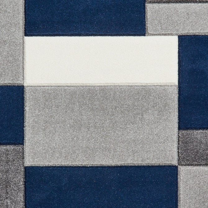 Matrix MT61 Modern Geometric Blocks Carved Soft Textured Easy-Care Durable Polypropylene Short Pile Grey/Navy/Cream Rug-Think Rugs-Rug Love - The Most Loved Rug Store