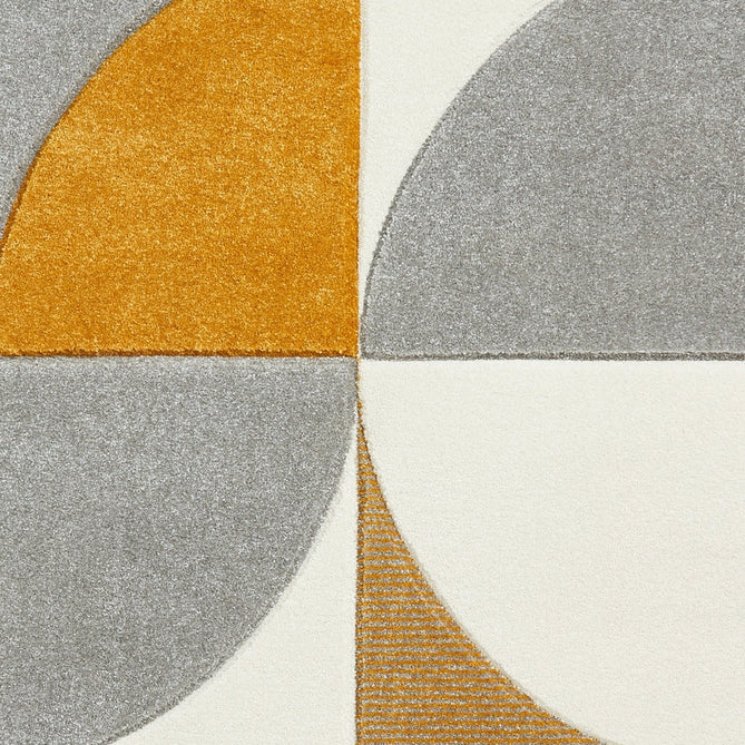 Matrix MT63 Modern Geometric Carved Soft Textured Easy-Care Durable Polypropylene Short Pile Cream/Grey/Yellow Rug-Think Rugs-Rug Love - The Most Loved Rug Store