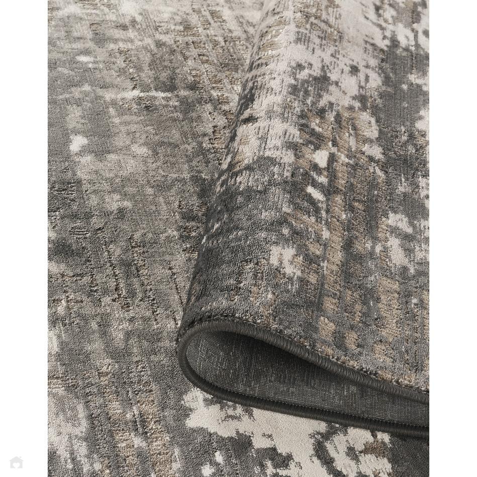 Abstract Modern Rug Texture Mayfair Abyss MAY01 Modern Abstract Distressed Metallic Shimmer Soft V