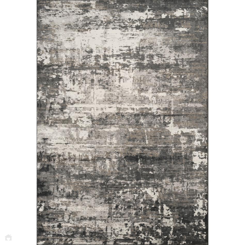 Abstract Modern Rug Texture Mayfair Abyss MAY01 Modern Abstract Distressed Metallic Shimmer Soft V