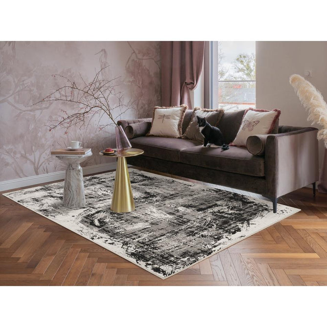 Mayfair Canvas MAY02 Black Rug-Desire Rugs-Rug Love - The Most Loved Rug Store