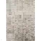 Mayfair Matrix MAY06 Modern Abstract Distressed Metallic Shimmer Soft Velvety Touch Textured Polyester Low Profile Short Pile Black Stone Rug