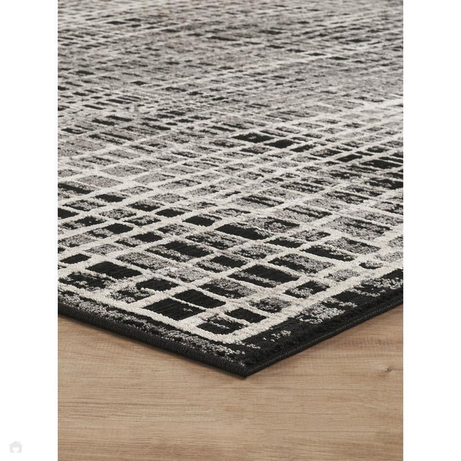 Mayfair Mesh MAY07 Modern Abstract Distressed Metallic Shimmer Soft Velvety Touch Textured Polyester Low Profile Short Pile Ivory/Stone Grey/Charcoal Grey/Jet Black/Ash Taupe Rug-Desire Rugs-Rug Love - The Most Loved Rug Store