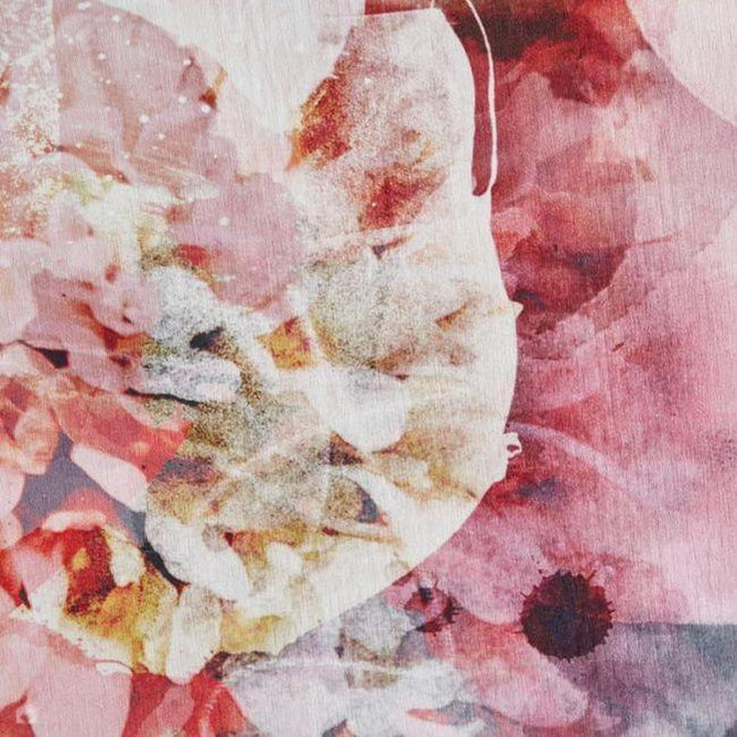 Michelle Collins FLOO24 Modern Abstract Printed Smooth Soft-Touch Polyester Flat-Pile Flatweave Rose/Black Rug-Think Rugs-Rug Love - The Most Loved Rug Store