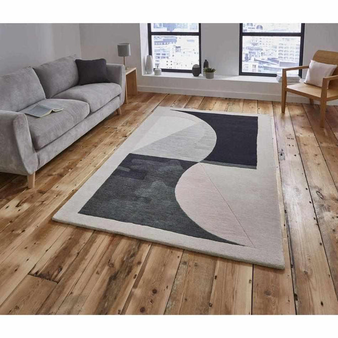 Michelle Collins MC04 Modern Abstract Soft Hand-Woven Wool Beige/Green/Multi Rug-Think Rugs-Rug Love - The Most Loved Rug Store