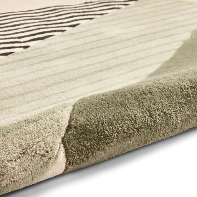Michelle Collins MC14 Modern Abstract Soft Hand-Woven Wool Beige/Green/Multi Rug-Think Rugs-Rug Love - The Most Loved Rug Store