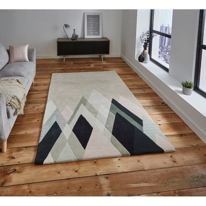 Michelle Collins MC21 Modern Abstract Soft Hand-Woven Wool Beige/Multi Rug-Think Rugs-Rug Love - The Most Loved Rug Store