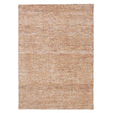 Milano Modern Plain Hand-Woven Textured Felted Space-Dyed Wool Cream/Terracotta Rug
