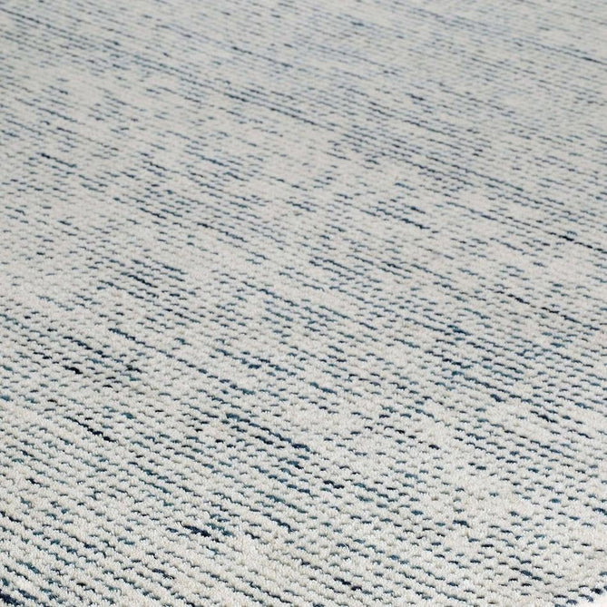 Milano Modern Plain Mottle Speckles Hand-Woven Textured Felted Space-Dyed Wool Cream/Blue Rug-Melrose-Rug Love - The Most Loved Rug Store