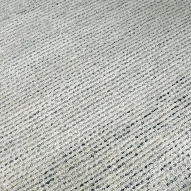 Milano Modern Plain Mottle Speckles Hand-Woven Textured Felted Space-Dyed Wool Cream/Grey Rug-Melrose-Rug Love - The Most Loved Rug Store