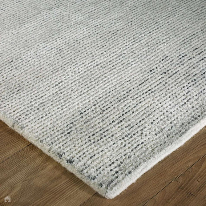 Milano Modern Plain Mottle Speckles Hand-Woven Textured Felted Space-Dyed Wool Cream/Grey Rug-Melrose-Rug Love - The Most Loved Rug Store