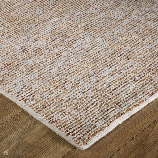 Milano Modern Plain Mottle Speckles Hand-Woven Textured Felted Space-Dyed Wool Cream/Terracotta Rug-Melrose-Rug Love - The Most Loved Rug Store