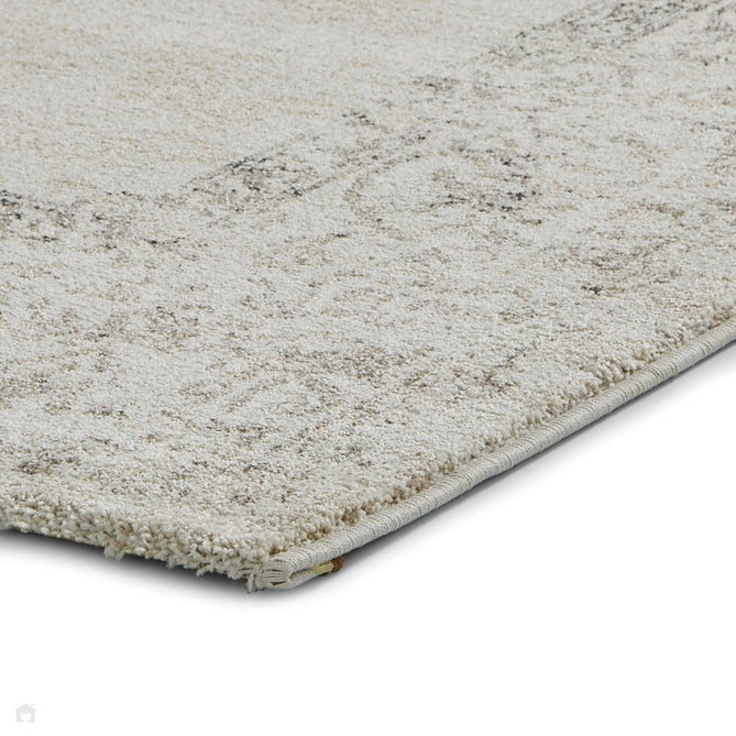 Milano N9695 Traditional Moroccan Vintage Distressed Medallion Border Soft-Touch Beige Rug-Think Rugs-Rug Love - The Most Loved Rug Store