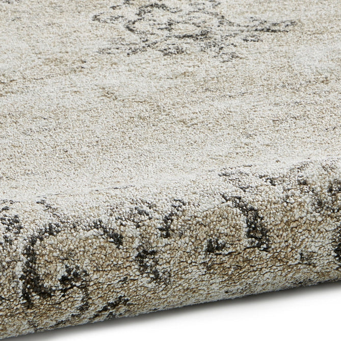 Milano N9695 Traditional Moroccan Vintage Distressed Medallion Border Soft-Touch Beige Rug-Think Rugs-Rug Love - The Most Loved Rug Store