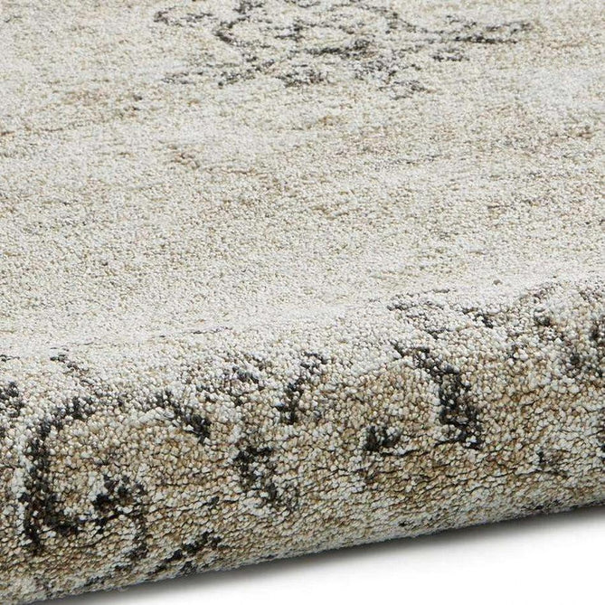 Milano N9695 Traditional Moroccan Vintage Distressed Medallion Border Soft-Touch Beige Rug-Think Rugs-Rug Love - The Most Loved Rug Store