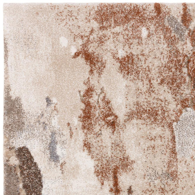 Mirage Blur Modern Abstract Soft Hi-Lo Textured High-Density Pile Terracotta/Cream/Taupe/Grey Rug-Asiatic Carpets-Rug Love - The Most Loved Rug Store