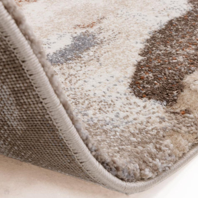 Mirage Blur Modern Abstract Soft Hi-Lo Textured High-Density Pile Terracotta/Cream/Taupe/Grey Rug-Asiatic Carpets-Rug Love - The Most Loved Rug Store