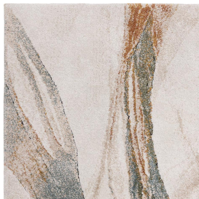 Mirage Illusion Modern Abstract Soft Hi-Lo Textured High-Density Pile Ivory/Slate Blue/Olive/Burnt Sienna/Taupe/Grey Rug-Asiatic Carpets-Rug Love - The Most Loved Rug Store