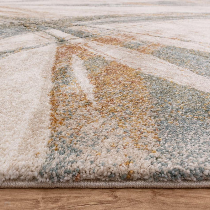 Mirage Illusion Modern Abstract Soft Hi-Lo Textured High-Density Pile Ivory/Slate Blue/Olive/Burnt Sienna/Taupe/Grey Rug-Asiatic Carpets-Rug Love - The Most Loved Rug Store