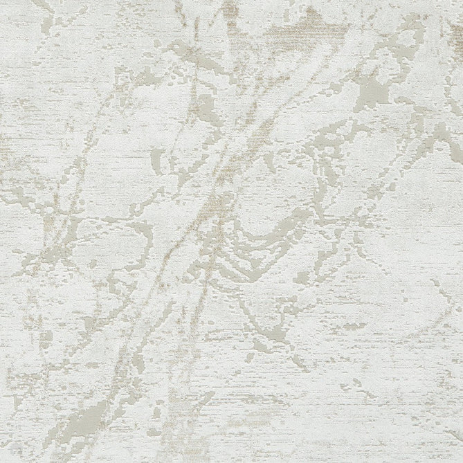 Mirage MR15 Modern Abstract Distressed Metallic Shimmer Soft Textured High-Density Polyester/Viscose Mix Low Profile Short Pile Cream/Beige Rug-Think Rugs-Rug Love - The Most Loved Rug Store