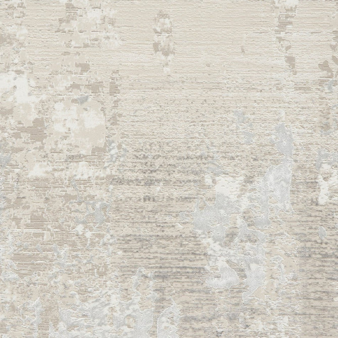 Mirage MR93 Modern Abstract Distressed Metallic Shimmer Soft Textured High-Density Polyester/Viscose Mix Low Profile Short Pile Grey/Beige/Cream Rug-Think Rugs-Rug Love - The Most Loved Rug Store