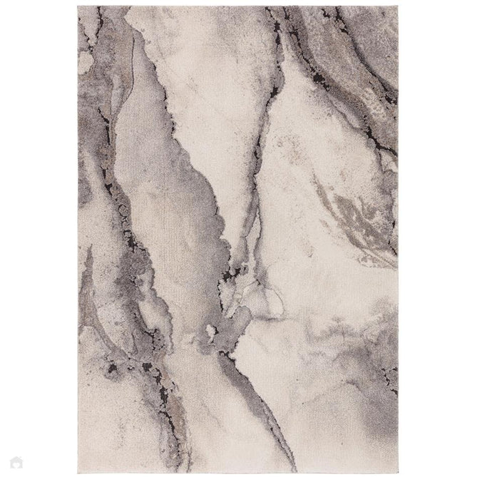 Mirage Oasis Modern Abstract Soft Hi-Lo Textured High-Density Pile Ivory/Ash Grey/Charcoal/Beige Rug-Asiatic Carpets-Rug Love - The Most Loved Rug Store