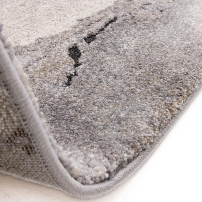 Mirage Oasis Modern Abstract Soft Hi-Lo Textured High-Density Pile Ivory/Ash Grey/Charcoal/Beige Rug-Asiatic Carpets-Rug Love - The Most Loved Rug Store