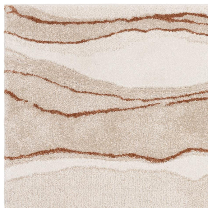 Mirage Quartz Modern Abstract Soft Hi-Lo Textured High-Density Pile Ivory/Taupe/Beige/Terracotta Rug-Asiatic Carpets-Rug Love - The Most Loved Rug Store