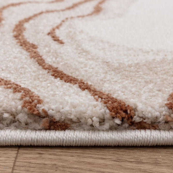 Mirage Quartz Modern Abstract Soft Hi-Lo Textured High-Density Pile Ivory/Taupe/Beige/Terracotta Rug-Asiatic Carpets-Rug Love - The Most Loved Rug Store