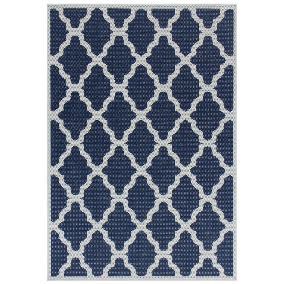 Moda Trellis Flatweave Blue Rug Lowest Price £44 Rug Love