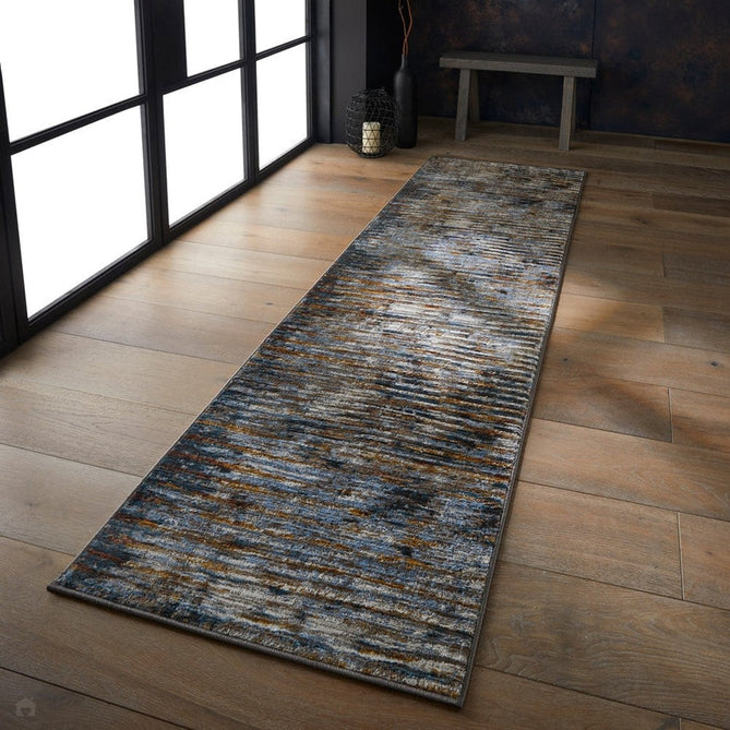 Mojave 4152 X Modern Abstract Distressed Eco-Friendly Recycled Polyester Flat-Pile Multicolour Runner-Oriental Weavers-Rug Love - The Most Loved Rug Store