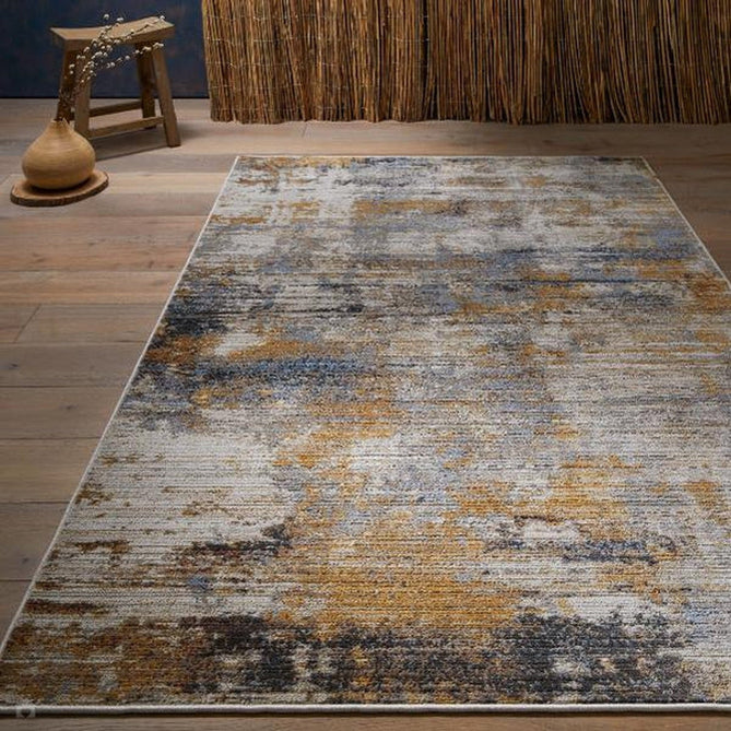Mojave 8026 W Modern Abstract Distressed Eco-Friendly Recycled Polyester Flat-Pile Multicolour Rug 200 x 285 cm-Shop Returns-Rug Love - The Most Loved Rug Store