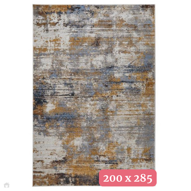Mojave 8026 W Modern Abstract Distressed Eco-Friendly Recycled Polyester Flat-Pile Multicolour Rug 200 x 285 cm-Shop Returns-Rug Love - The Most Loved Rug Store
