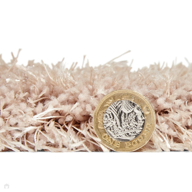 Montana Luxury Super Plush Heavyweight High-Density Hand-Woven Soft High-Pile Plain Polyester Tonal Textured Shimmer Shaggy Beige Round Rug-Think Rugs-Rug Love - The Most Loved Rug Store