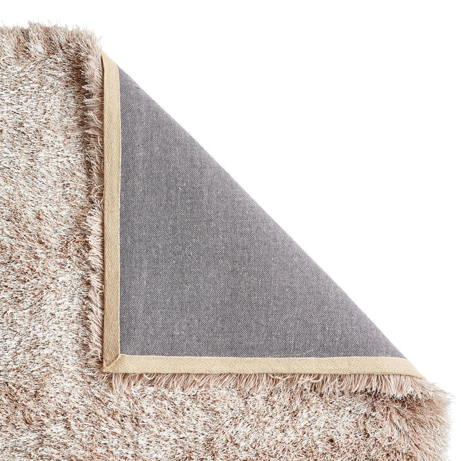 Montana Luxury Super Plush Heavyweight High-Density Hand-Woven Soft High-Pile Plain Polyester Tonal Textured Shimmer Shaggy Beige Round Rug-Think Rugs-Rug Love - The Most Loved Rug Store