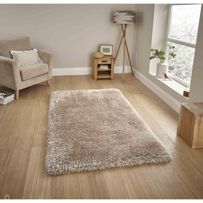 Montana Luxury Super Plush Heavyweight High-Density Hand-Woven Soft High-Pile Plain Polyester Tonal Textured Shimmer Shaggy Beige Rug-Think Rugs-Rug Love - The Most Loved Rug Store
