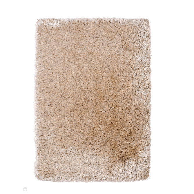 Montana Luxury Super Plush Heavyweight High-Density Hand-Woven Soft High-Pile Plain Polyester Tonal Textured Shimmer Shaggy Beige Rug-Think Rugs-Rug Love - The Most Loved Rug Store