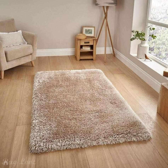 Montana Luxury Super Plush Heavyweight High-Density Hand-Woven Soft High-Pile Plain Polyester Tonal Textured Shimmer Shaggy Beige Rug-Think Rugs-Rug Love - The Most Loved Rug Store