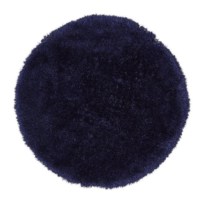Montana Luxury Super Plush Heavyweight High-Density Hand-Woven Soft High-Pile Plain Polyester Tonal Textured Shimmer Shaggy Dark Navy Rug-Think Rugs-Rug Love - The Most Loved Rug Store