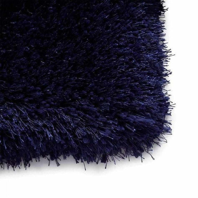 Montana Luxury Super Plush Heavyweight High-Density Hand-Woven Soft High-Pile Plain Polyester Tonal Textured Shimmer Shaggy Dark Navy Rug-Think Rugs-Rug Love - The Most Loved Rug Store