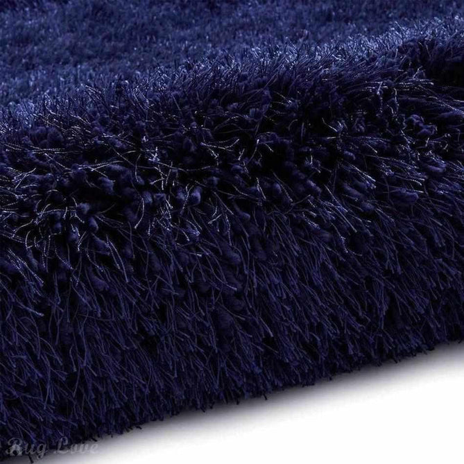 Montana Luxury Super Plush Heavyweight High-Density Hand-Woven Soft High-Pile Plain Polyester Tonal Textured Shimmer Shaggy Dark Navy Rug-Think Rugs-Rug Love - The Most Loved Rug Store