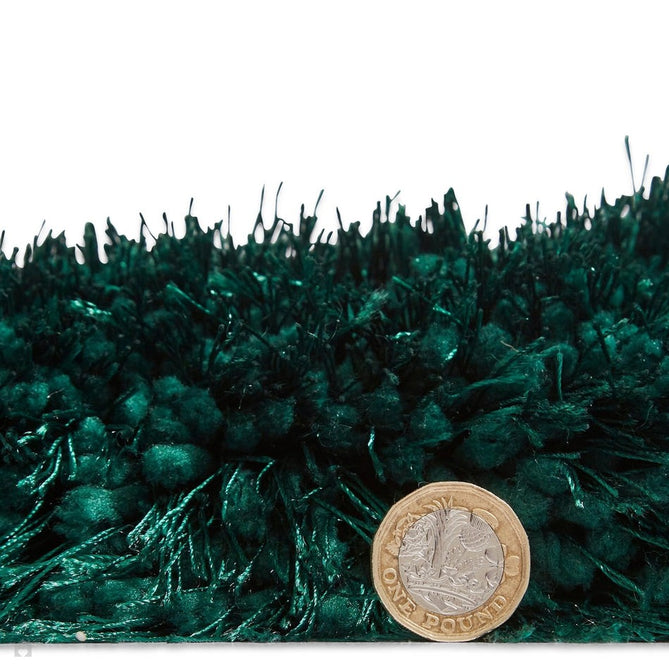 Montana Luxury Super Plush Heavyweight High-Density Hand-Woven Soft High-Pile Plain Polyester Tonal Textured Shimmer Shaggy Jewel Green Rug-Think Rugs-Rug Love - The Most Loved Rug Store