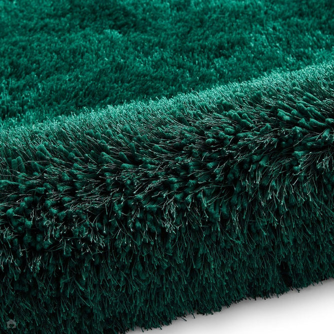 Montana Luxury Super Plush Heavyweight High-Density Hand-Woven Soft High-Pile Plain Polyester Tonal Textured Shimmer Shaggy Jewel Green Rug-Think Rugs-Rug Love - The Most Loved Rug Store